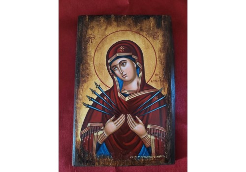 Εικόνα Αγιογραφίας Παναγία η Επτάσπαθη